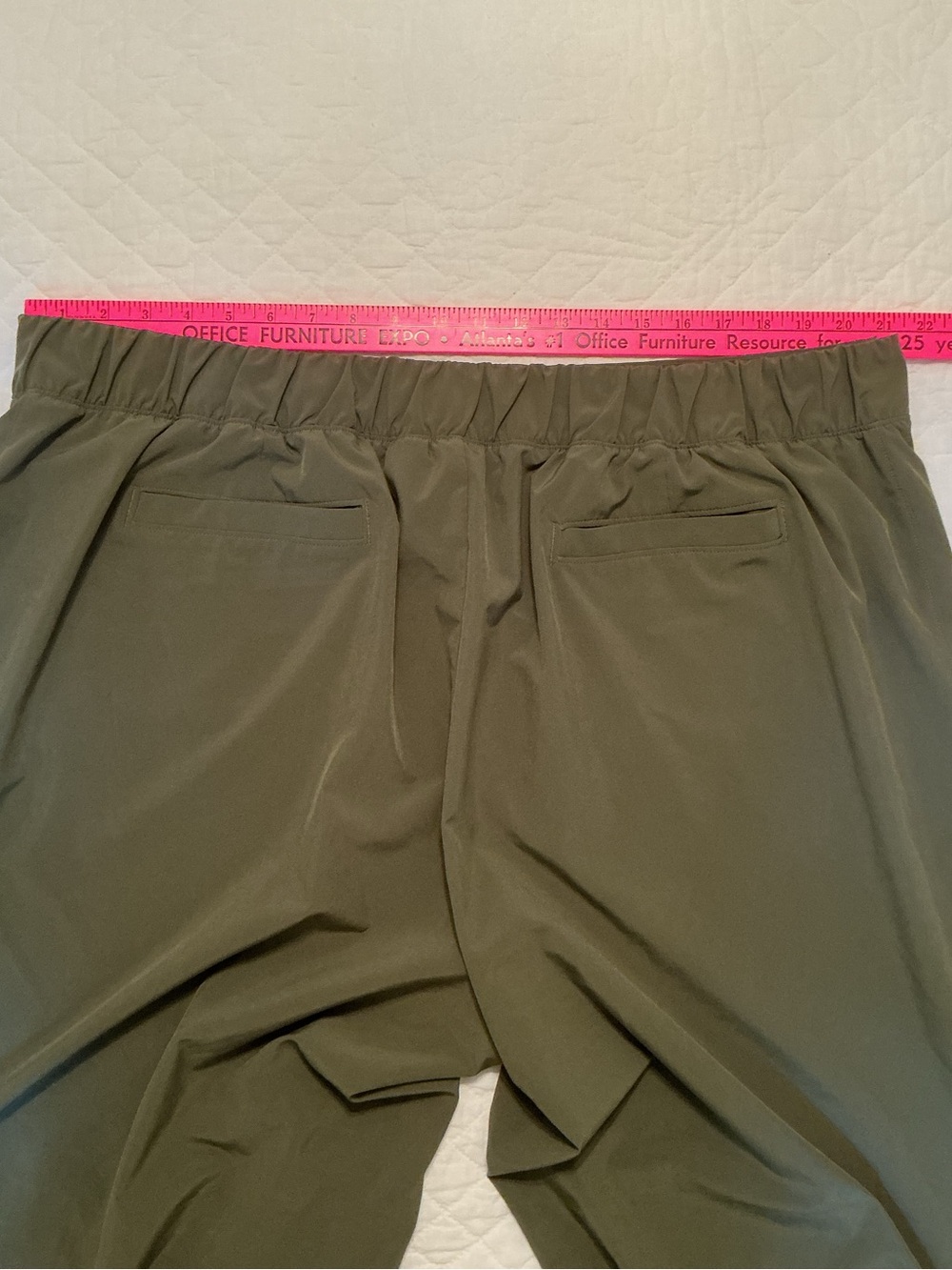 CALIA Women's 2X Truelight Straight Leg Pant, Dark Olive - Picture 13 of 15